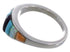 Genuine Sterling Silver Multicolor Ring Size 7-3/4 EX43935